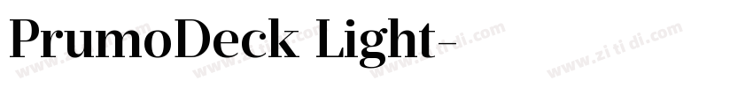 PrumoDeck Light字体转换
